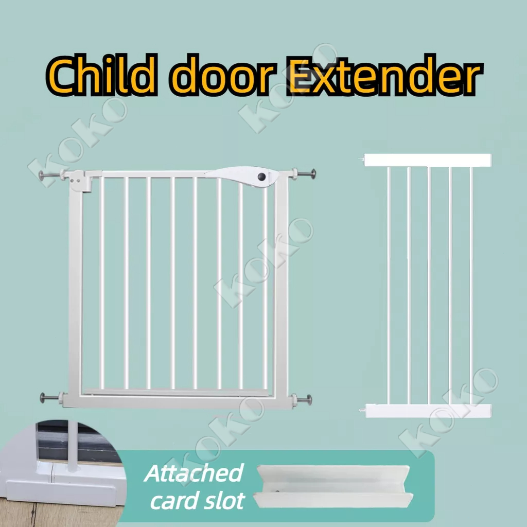 【Penjual Lokal】Baby Safety Gate Extender Bayi Pintu Tangga Pengaman Anak Extender(Attached card slot)