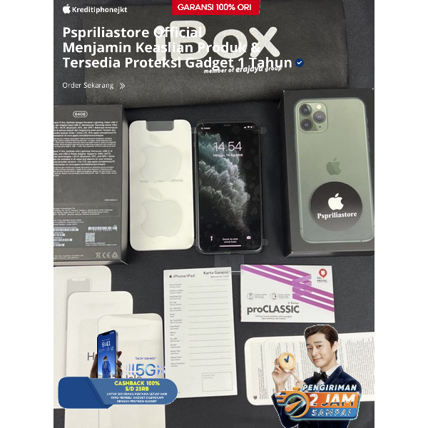 iPhone 11 Pro - Garansi Aktif iBox - Resmi indonesia - 64GB Fullset