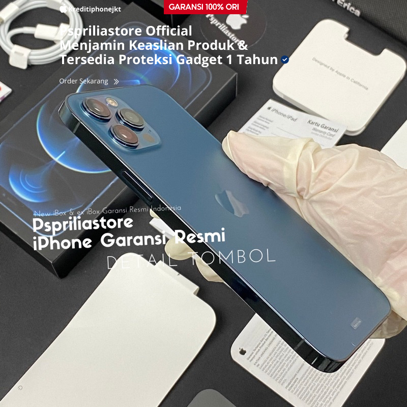 iphone 12 pro max 128gb ibox Like New Mulus Lengkap Fullset -Original