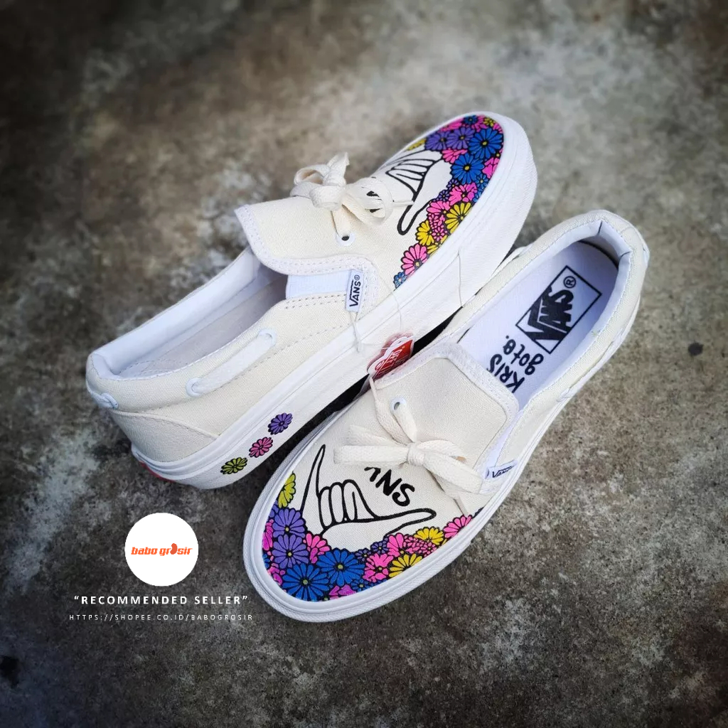 PROMO Sepatu Slip-On Wanita | Vans Slip On Krisgoto Japan Style Premium Import Quality, Harga Termurah, Kualitas Terbaik dan Terjamin