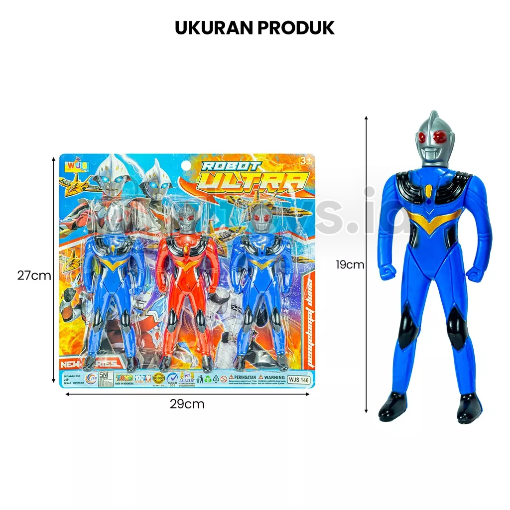 Mainan Robot Figure Ultraman Set 3pcs Murah WJS146