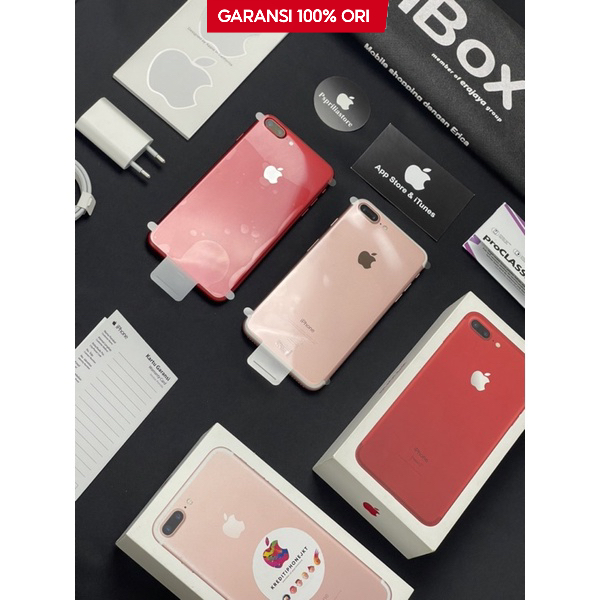 IP 7 Plus 7+ ibox - 32 GB 128 GB - Like New - JAMINAN ORI Garansi 1 TAHUN - Red