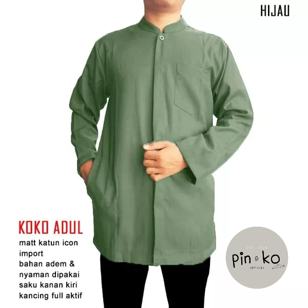 PIK - Koko Kurta Adul/ Koko Pria Dewasa/ Koko Lebaran