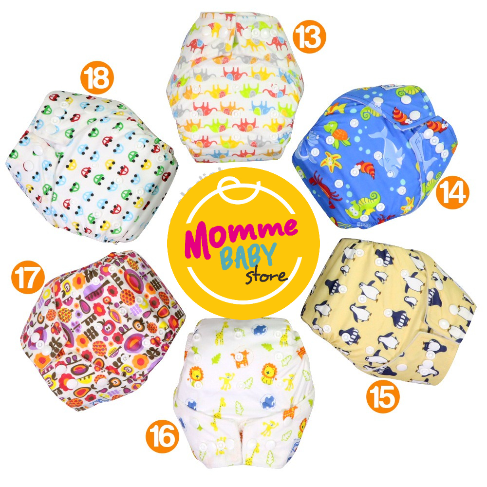 Clodi Popok Kain Bayi Babyland Snap Microfiber cewek+2 insert