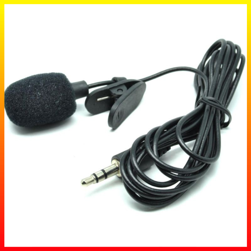 Kerah Klip Mikrofon KTV Multi-Fungsi Mengajar Panduan Pidato Wawancara Headset Smartphone Laptop Tablet Taffware SR-503 - OMCS6WBK