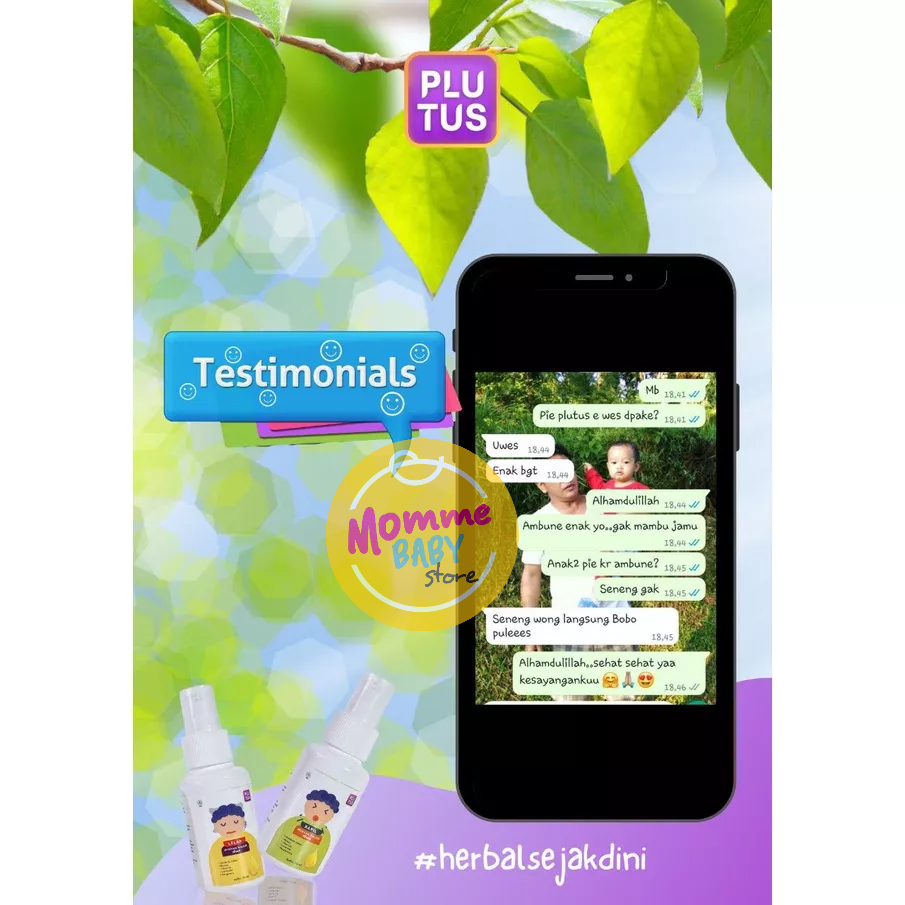 Plutus Bapil ( Batuk Pilek ) Pepermint 70ml Minyak Balur Anak Plutus Lelap 70 ml Aroma Bergamot Minyak Balur Anak Minyak Telon Plus