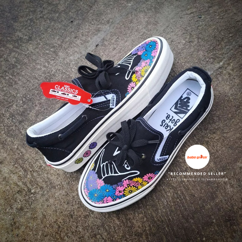 PROMO Sepatu Slip-On Wanita | Vans Slip On Krisgoto Japan Style Premium Import Quality, Harga Termurah, Kualitas Terbaik dan Terjamin