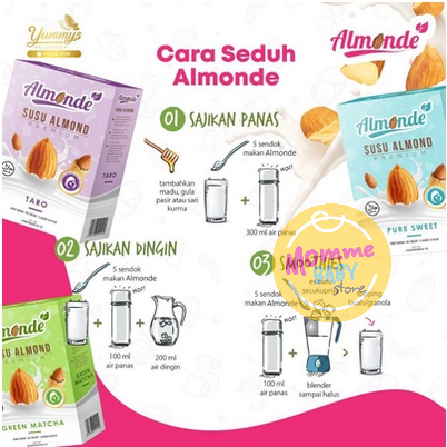 BEST SELLER Almom Booster Milk Powder Yummy Pelancar ASI Booster Sari Almond Susu Lemom Tea Granule