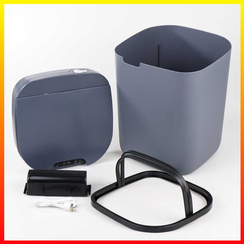 Tempat Sampah Cerdas Sensor Gerak Teknologi Anti Interferensi Baterai Lithium Rechargeable USB 16L KIMD - 7RHXVDWH