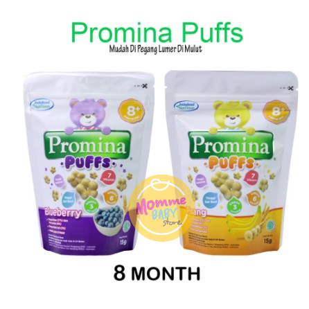 Promina Puff 15gram 8+ Blueberry / Pisang /Stawbeery Apple Sweet Potato