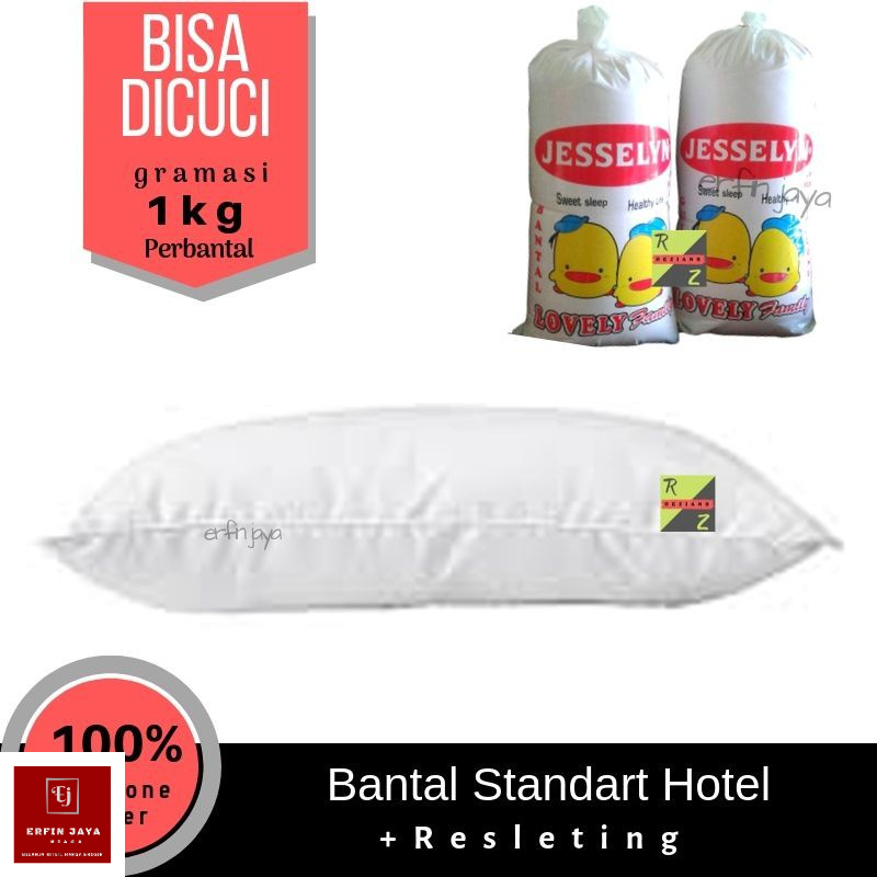 1pc Bantal tidur / Bantal dewasa / Bantal hotel dacron silikon Jesselyn