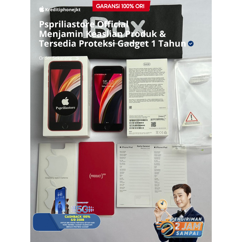 iPhone SE GEN 2 64GB IBOX FULLSET ORI