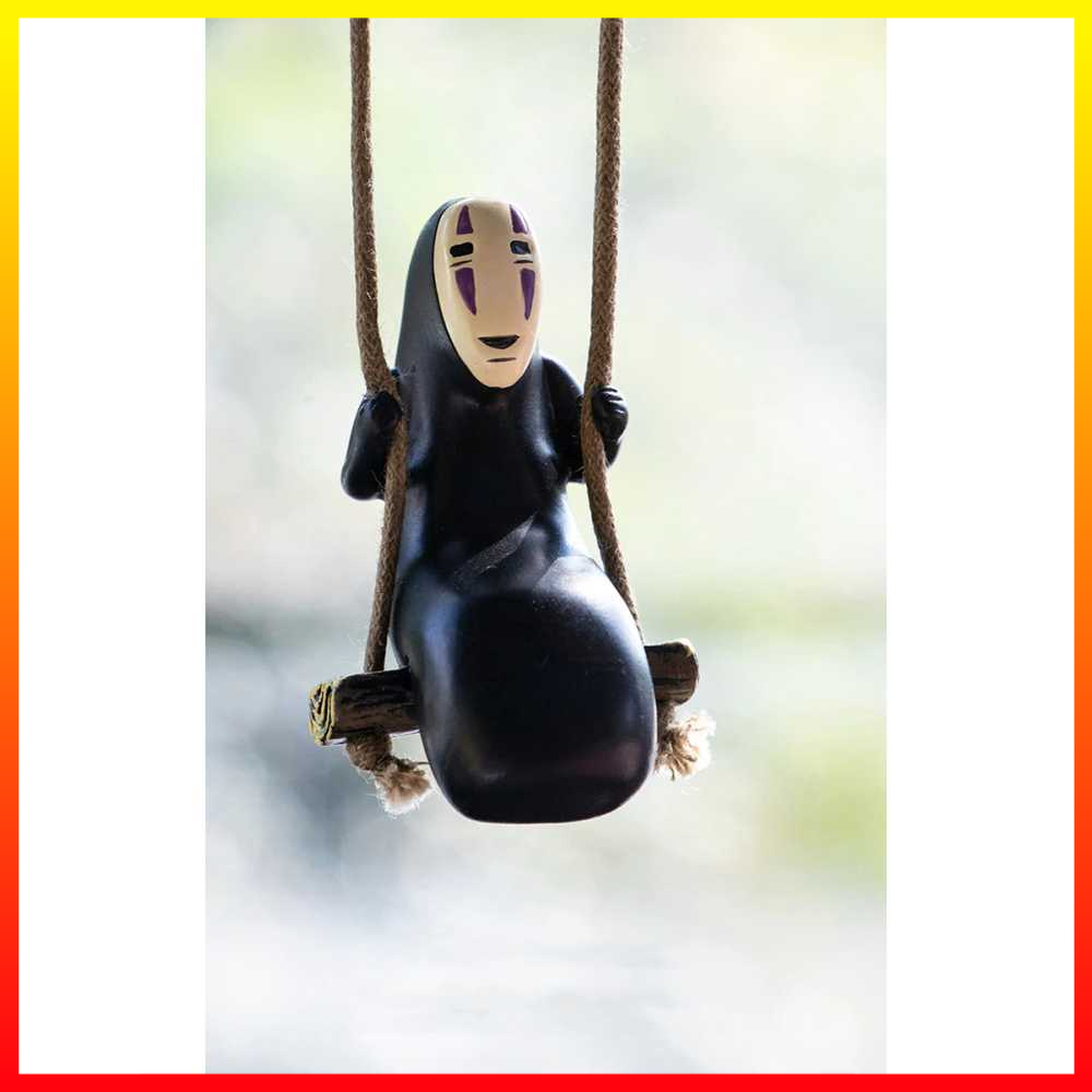 Pajangan Dekorasi Spion Mobil Desain Ayunan Car Faceless Spirited Away TEAEGG - 7RRSGCBK