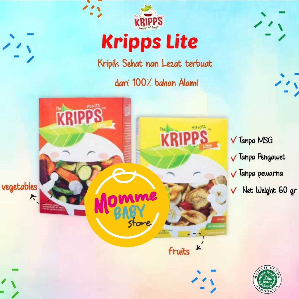 The Kripps Lite Keripik Sayur Keripik Buah MPASI Bayi Snack Bayi