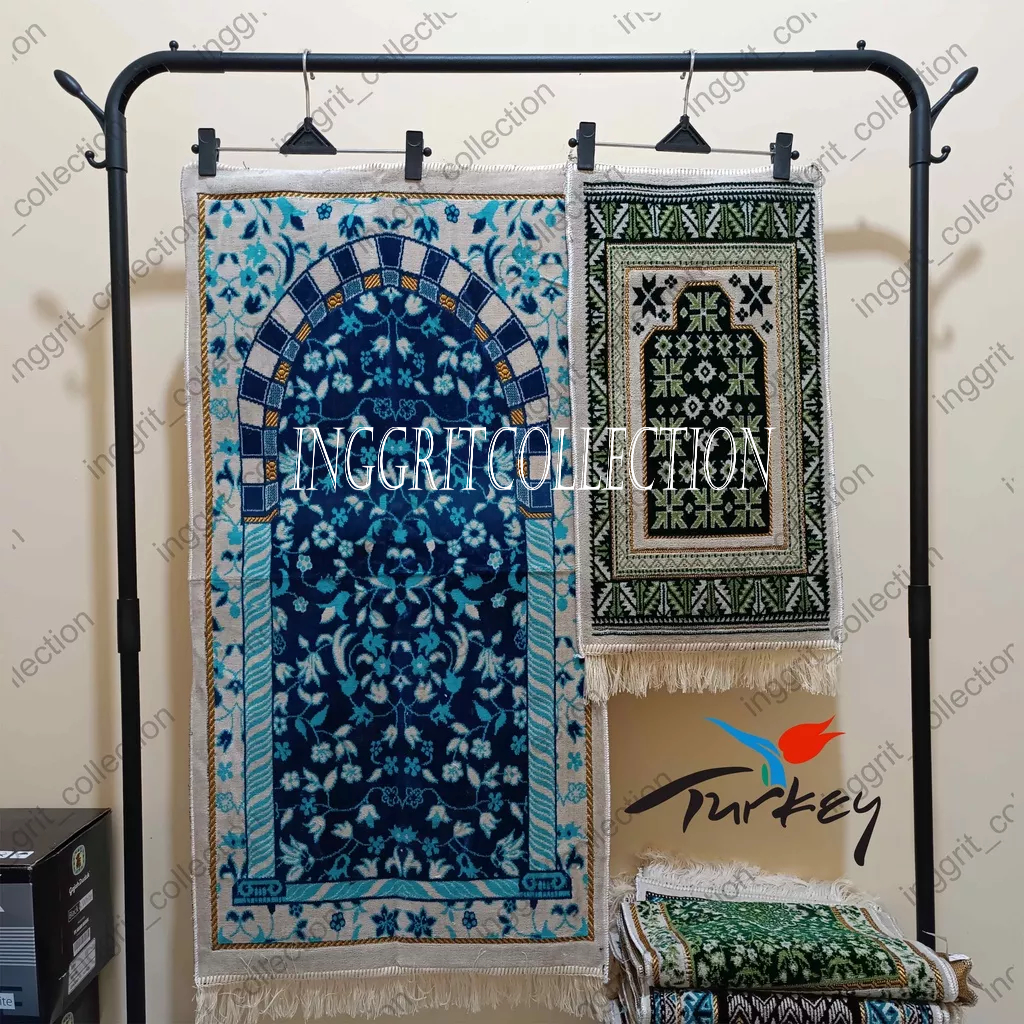 Sajadah bulu tebal Turki premium Bludru Lembut, Sajadah Turki motif yakar ,sajadah Oleh oleh haji dan umro, sajadah souvenir tahlil