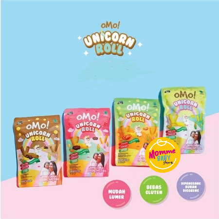 Omo snack Unicorn Roll / snack baby beberoll OMO Unicorn Roll / OMO! Healthy Snack / Omo ! Snack Cemilan Sehat Bayi 12 bulan+