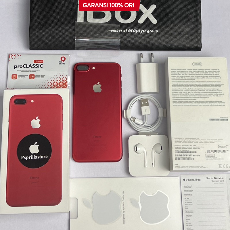 IP 7+ 128GB ibox Indonesia Fullset original