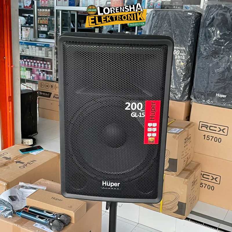 Speaker Portable HUPER GL 15 / Speaker Portable 15 Inch Bluetooth