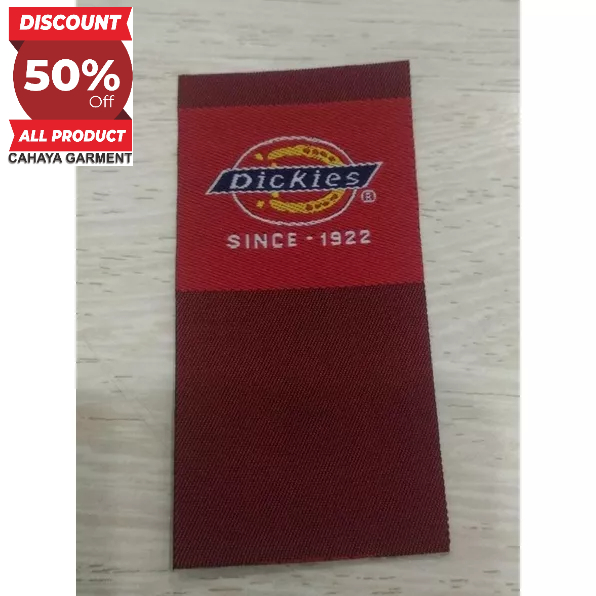 

DICKIES TAG LABEL ATAS RAJUT BORDIR COTTON SUPER PREMIUM CO 1X DI KIRIM 600PCS