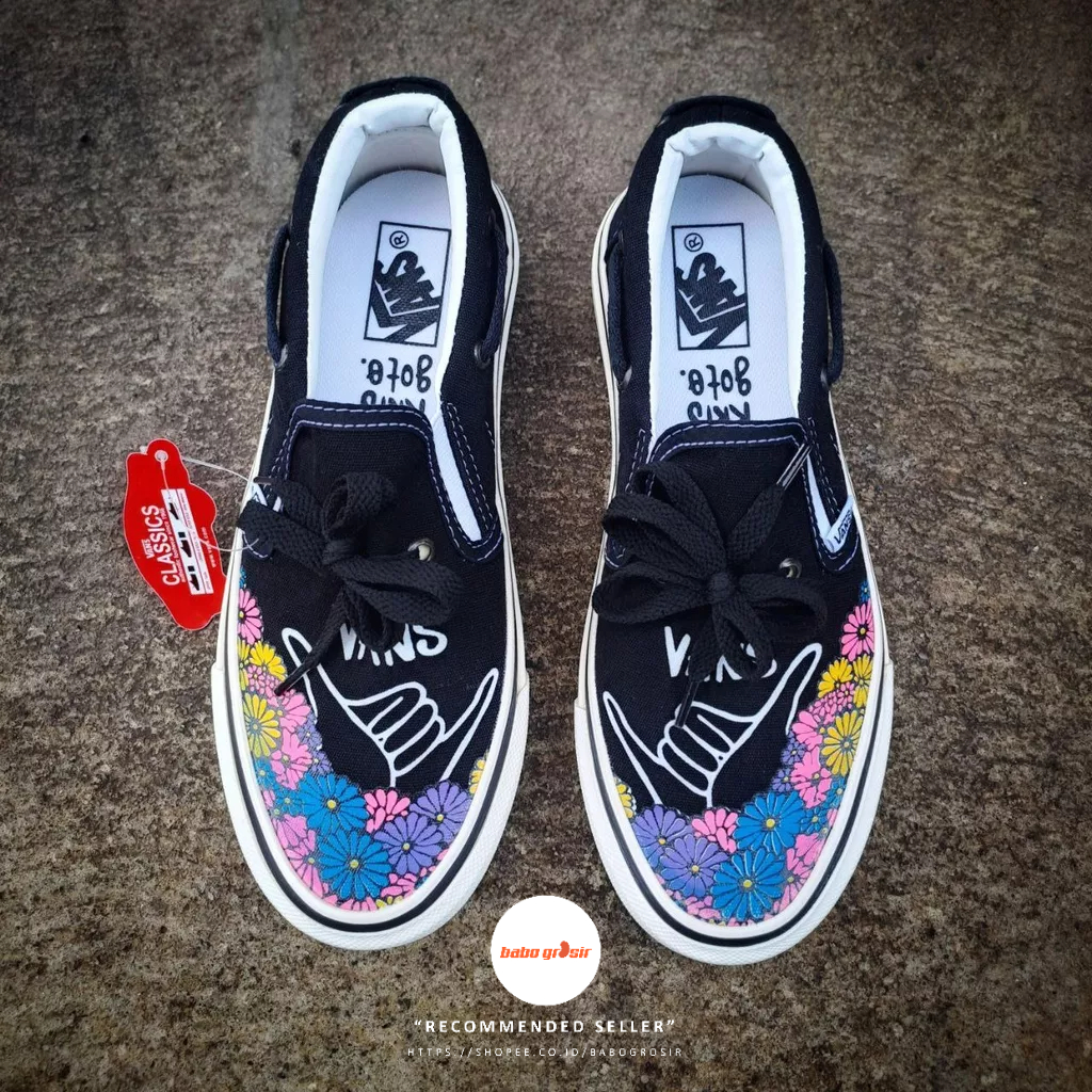 PROMO Sepatu Slip-On Wanita | Vans Slip On Krisgoto Japan Style Premium Import Quality, Harga Termurah, Kualitas Terbaik dan Terjamin