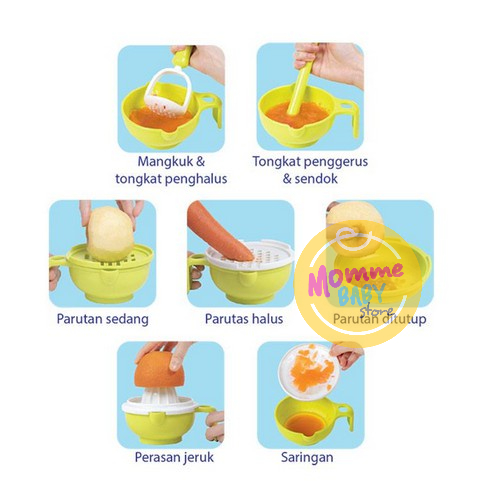 Multi Food Grinding Set Baby Safe AP014 Alat Pengolah MPASI Food Maker