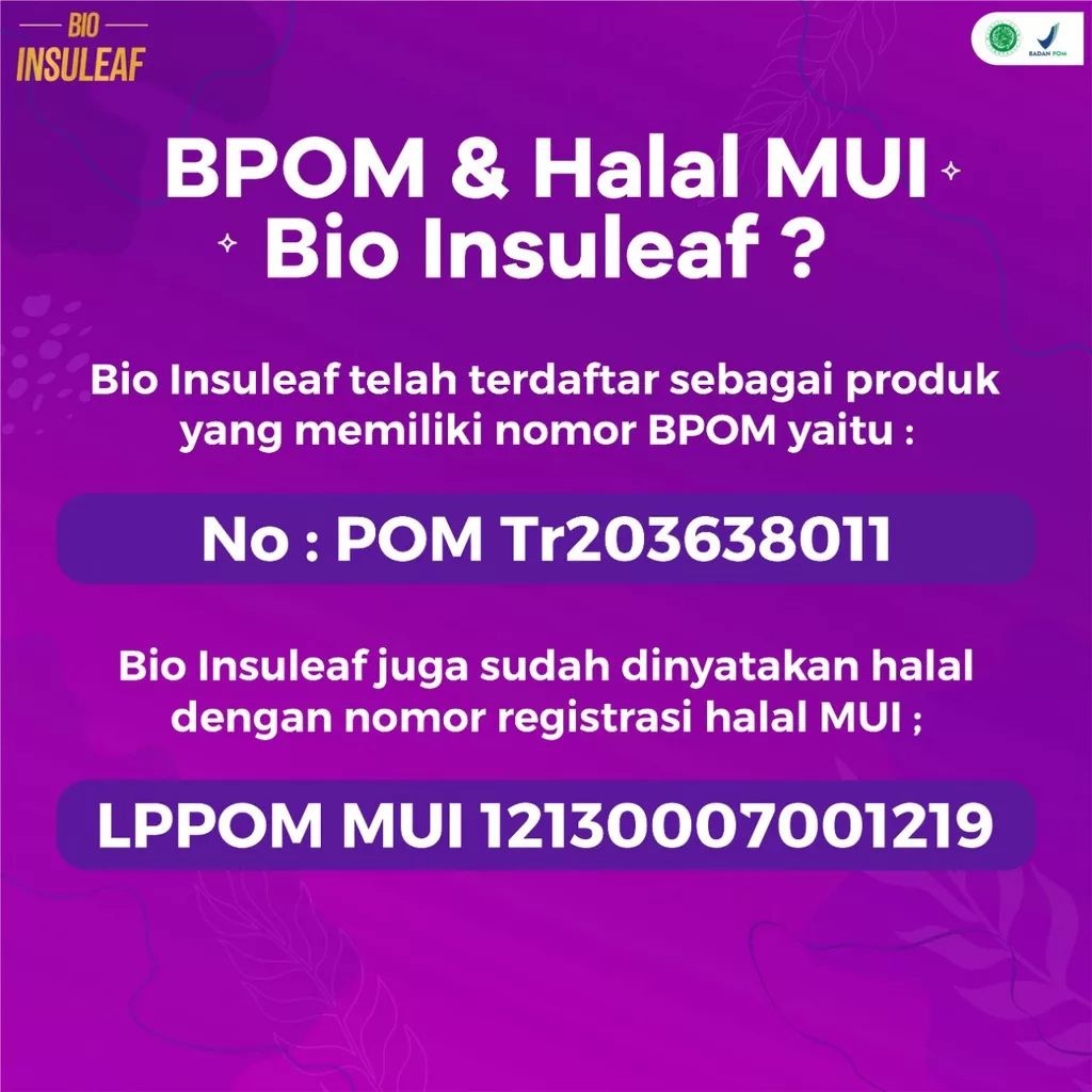 Bio Insuleaf Membantu Mengontrol Gula Darah Berlebih &amp; Kolesterol