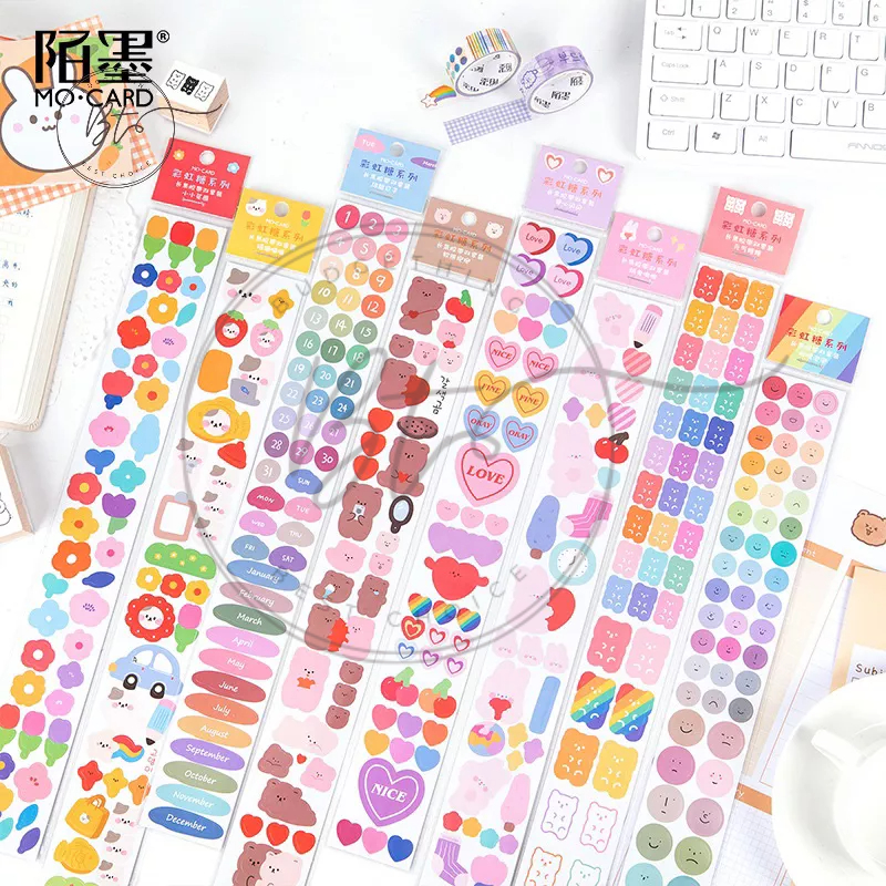 

[B032] Stiker Pita Berwarna-warni Huruf Kreatif Scrapbooking Stiker