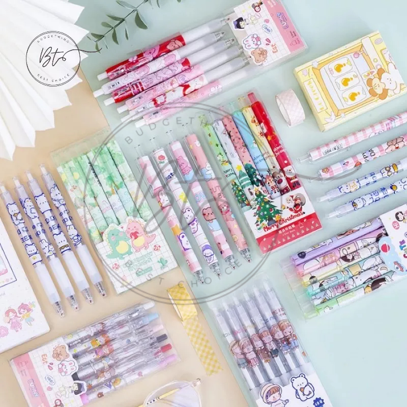 

[B132] PEN GEL MEKANIK MOTIF CARTOON PER PCS/ PULPEN GEL MEKANIK LUCU / PULPEN AESTHETIC