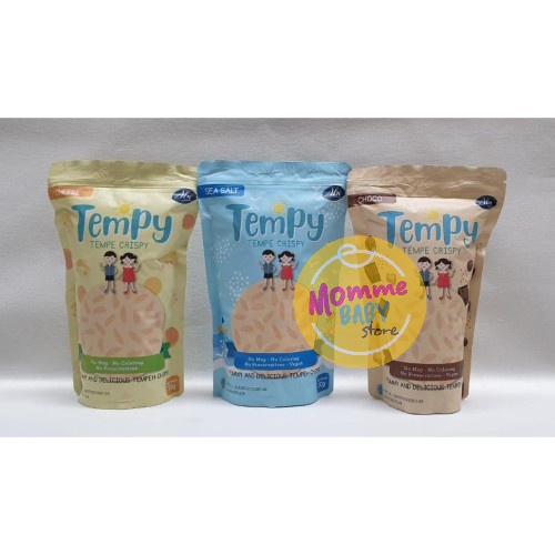 Tempy (Tempe Crispy) NO MSG snack anak sehat keripik tempe MPASI Bayi Sehat