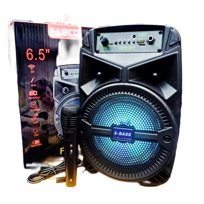 (Bisa COD) Speaker Karaoke X-Bass Fleco FL-6011A/B/C Speaker Bluetooth Terlaris