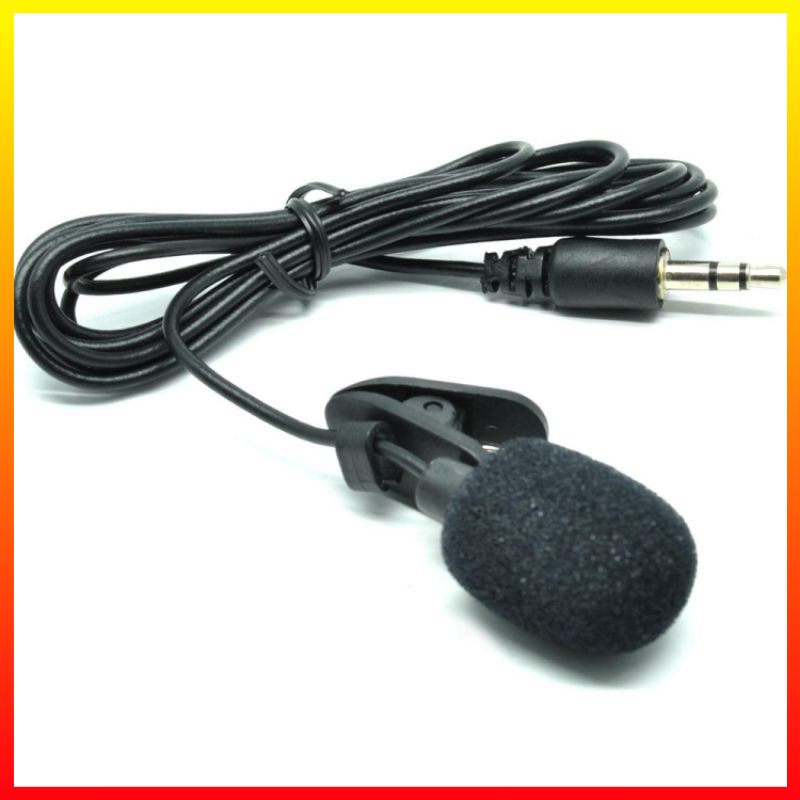 Kerah Klip Mikrofon KTV Multi-Fungsi Mengajar Panduan Pidato Wawancara Headset Smartphone Laptop Tablet Taffware SR-503 - OMCS6WBK