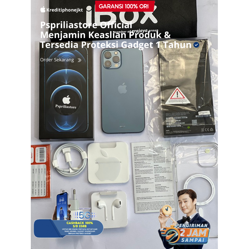 ip 12 pro max 512gb ibox Like New Mulus Lengkap Fullset -Original