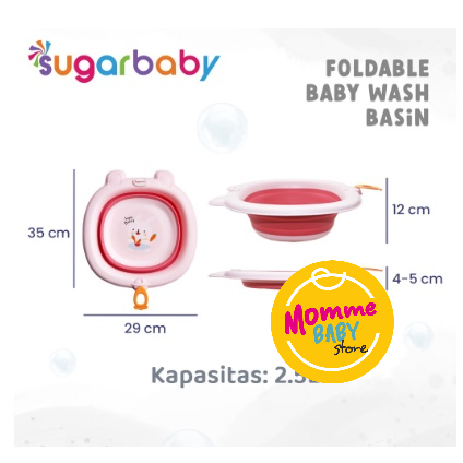 SugarBaby NEW Foldable Basin / Baskom Lipat / Ember Lipat Multifungsi Sugar Baby bak mandi baskom mandi bayu ember bayi baskom premium Sugar Baby