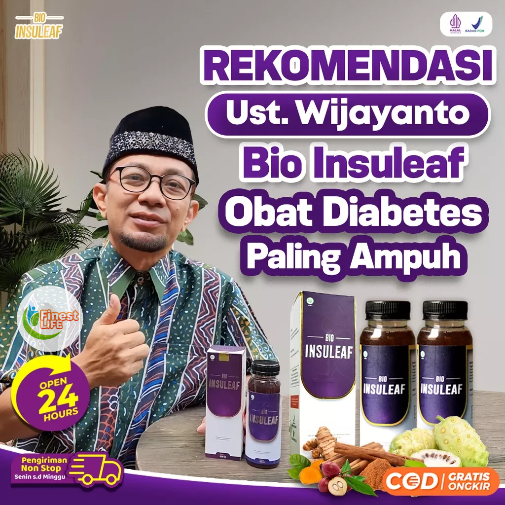 Paket 2 Bio Insuleaf - Solusi Atasi Kencing Manis, Diabetes Melitus, Cegah Gagal Ginjal Gula Darah Tinggi Kurangi Kadar Glukosa Atasi Kolesterol Kerusakan Jantung Hati Ekstak Mengkudu Brotowali  Mahkota Dewa Kunyit Obat Jamu Tropicana insulif Insulin