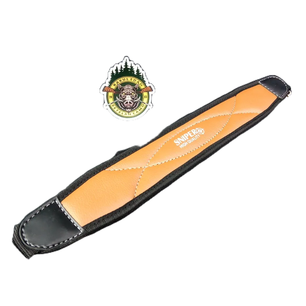 TALI SANDANG JERAT / TALI SANDANG GREYHOUND JERAT COKLAT TUA / SLING KULIT PCP SNIPER MODEL JERAT / 