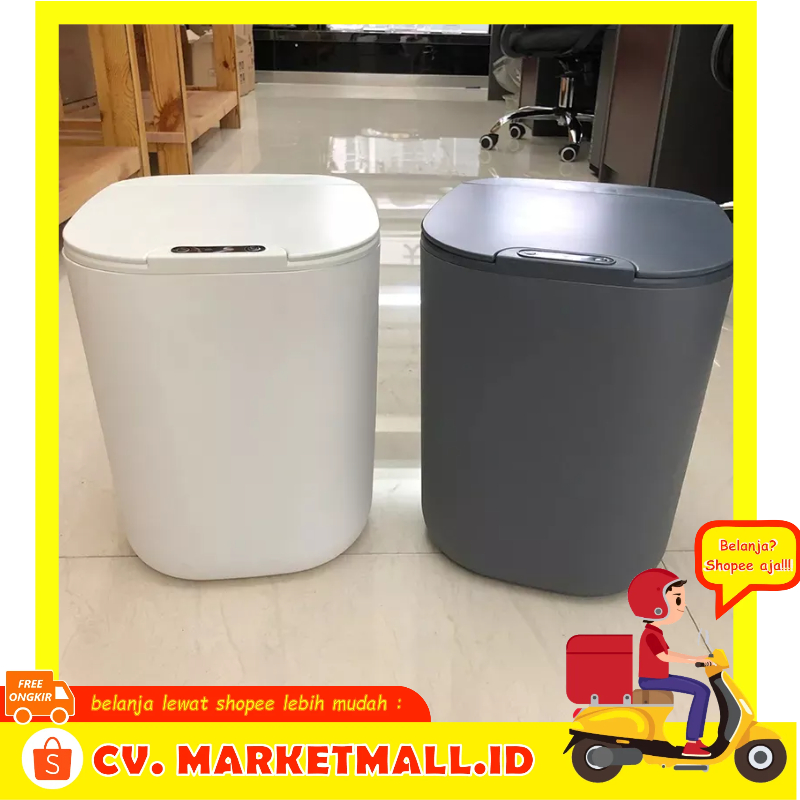 Tempat Sampah Cerdas Sensor Gerak Teknologi Anti Interferensi Baterai Lithium Rechargeable USB 16L KIMD - 7RHXVDWH