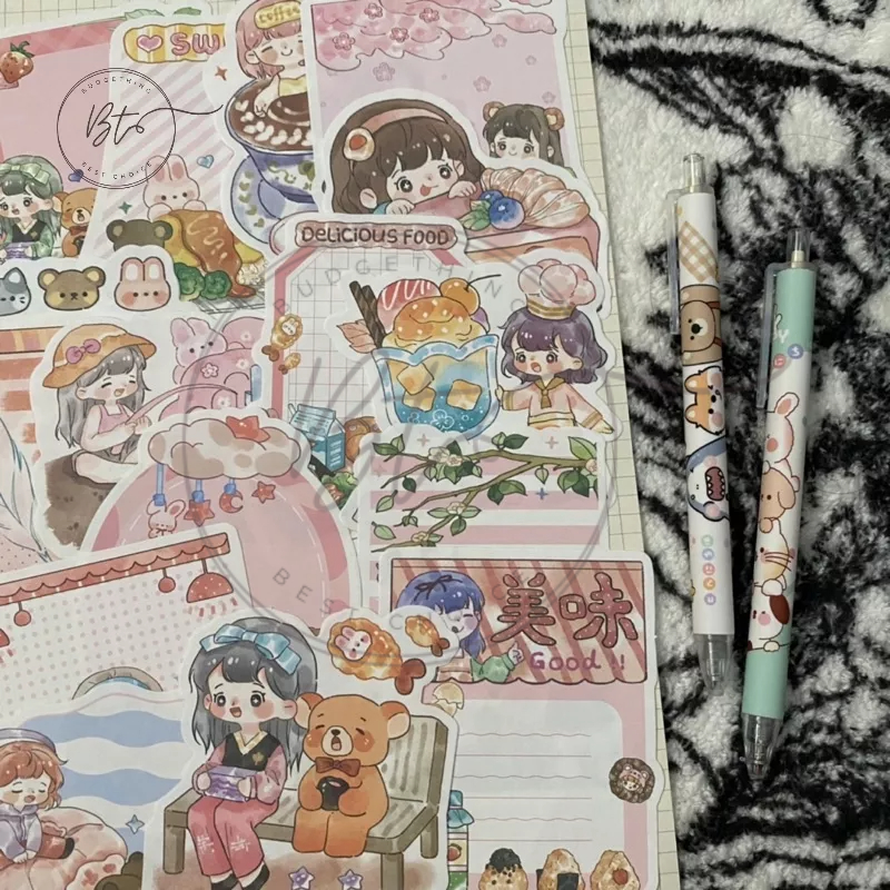 

[B192] Girl Chibi Cute Memo DIY planner journal lucu memopad catatan korean memo notepad