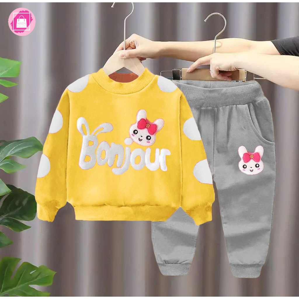 PROMO-SETELAN SWEATER ANAK PEREMPUAN 1-5 TAHUN SWEATER JOGGER ANAK TERBARU