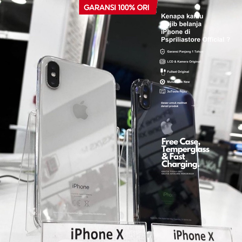 iPhone X - 64GB 256GB - Like New - JAMINAN ORI