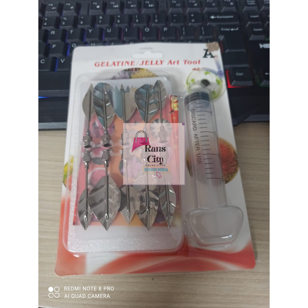PUDDING NOZZLE 3D JELLY FLOWER CAKE JELLO GELATIN ART TOOL SET