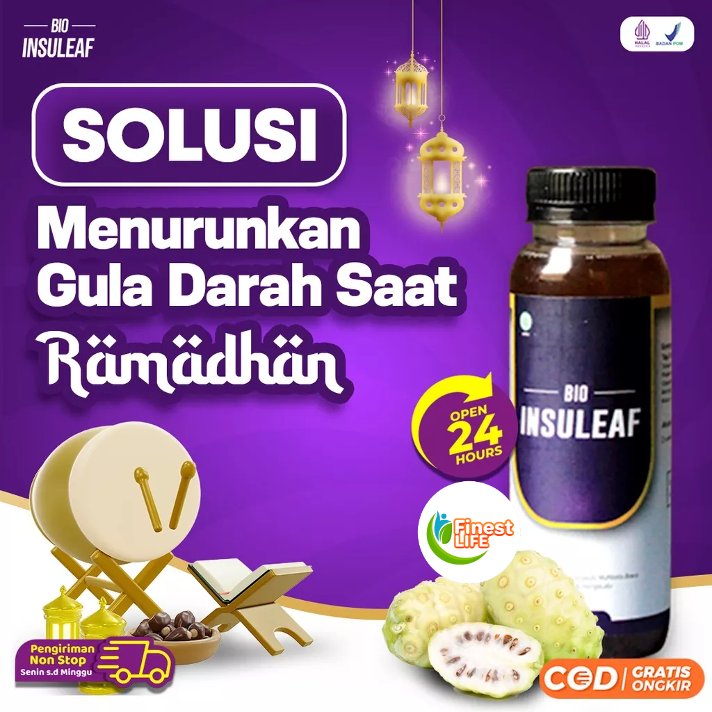 Bio Insuleaf - Cegah Gagal Ginjal Diabetes Melitus Kurangi Kadar Glukosa Kerusakan Jantung Solusi Atasi Kencing Manis, Gula Darah Tinggi Atasi Kolesterol Hati Ekstak Mengkudu Brotowali  Mahkota Dewa Kunyit Obat Jamu Tropicana insulif Insulin [Cod]