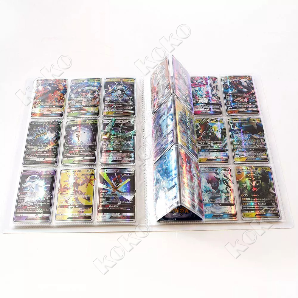 【Penjual Lokal】COD 24 halaman 432pcs Kartu Pokemon Fates Bahasa Inggris Untuk Koleksi  Pocket 432 Card Pokemon Album Book Anime Map Game Pokémon cards