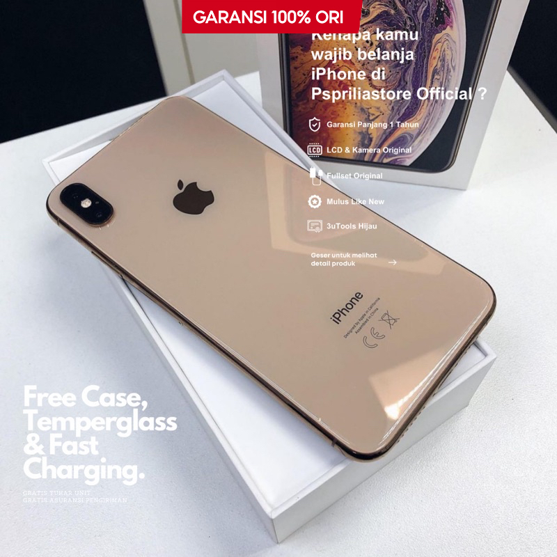 IP Xs Max - 64GB 256GB - Like New - JAMINAN ORI
