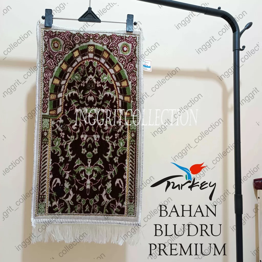 Sajadah bulu tebal Turki premium Bludru Lembut, Sajadah Turki motif yakar ,sajadah Oleh oleh haji dan umro, sajadah souvenir tahlil