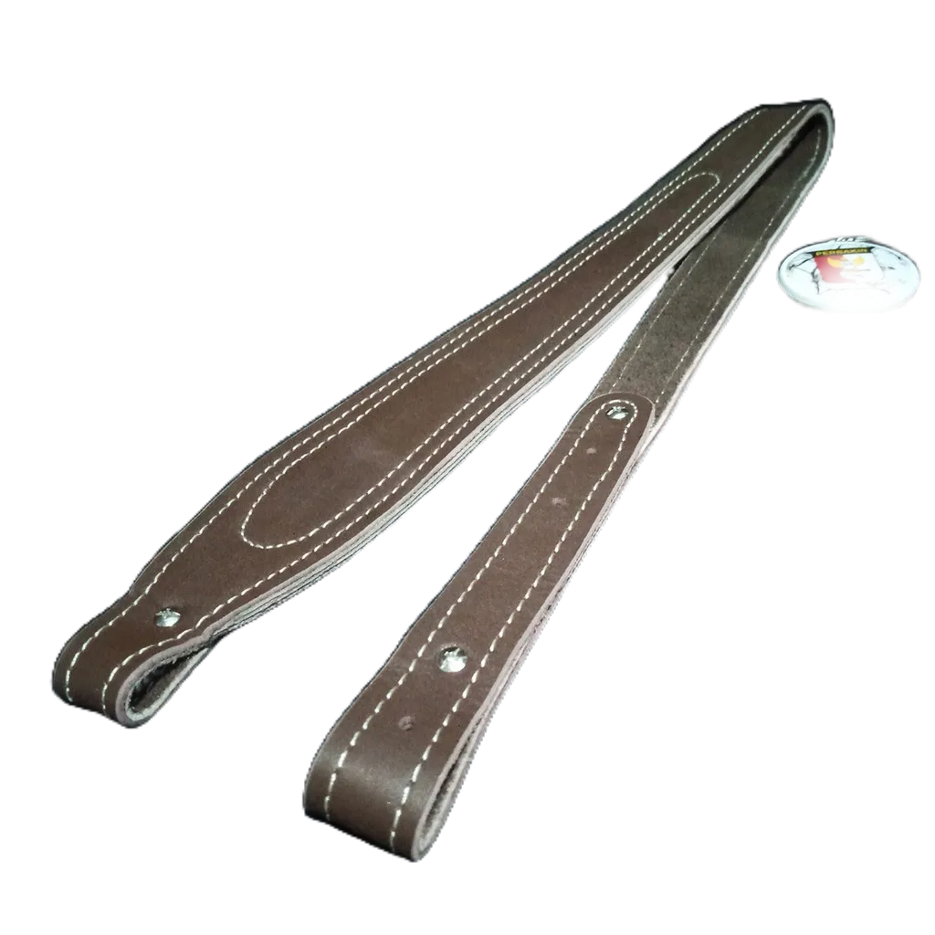 SLING PCP / SLING KULIT / TALI SANDANG KULIT / TALI SANDANG PCP / SLING 2 POIN COKLAT / SLING SWIVEL