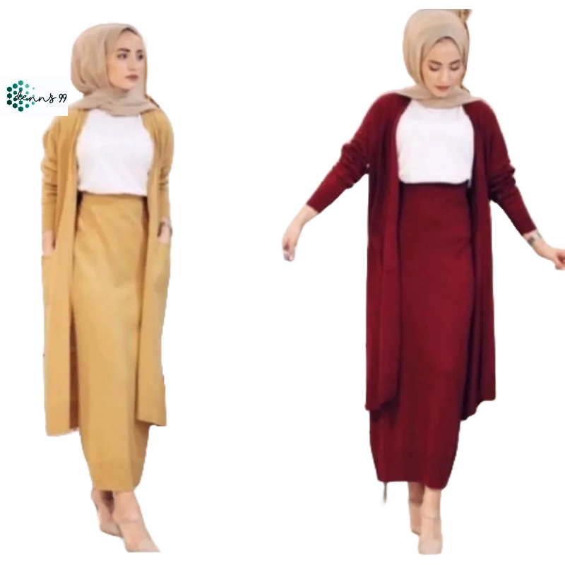 CARDY SET RAJUT TURKI // LONG CARDY // ONE SET WANITA