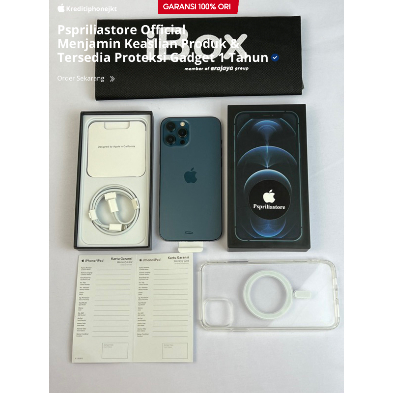 ip 12 pro 128gb ibox Like New Mulus Lengkap Fullset -Original