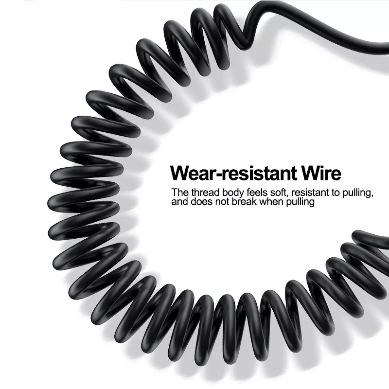 USLION Kabel Charger HP USB Type C Fast Charging 66W 5A Data transfer Cable Mobil Motor Spring Pull Telescopic Fast Charging Cable For Xiaomi Redmi Samsung OPPO Huawei Car USB C Data Cable PD Fast Fast Charging Cable for Android Phone Accessories