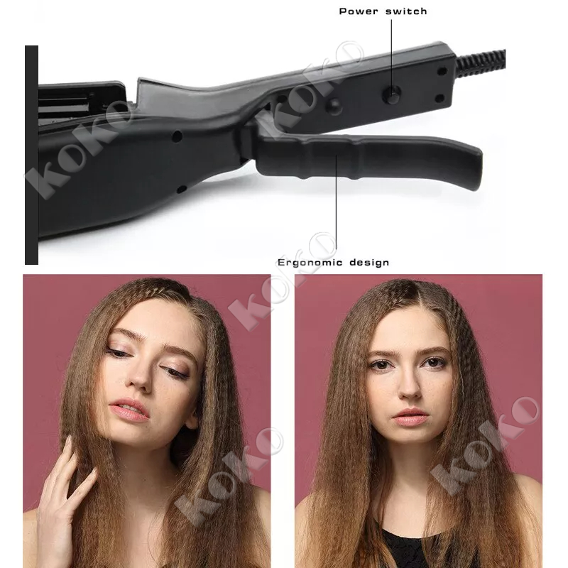 【Penjual Lokal】Alat penataan rambut Catokan Rambut Hair Straightener Catok Rambut Lurus Keriting Rambut keriting jagung