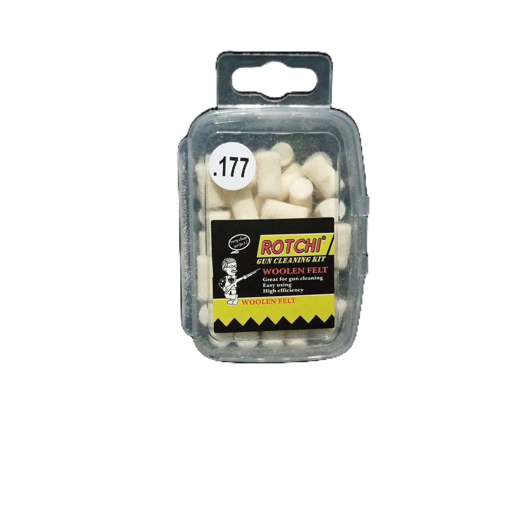 BAKUL EDAN ROTCHI BARREL CLEANER CAL 177 / KAPAS PEMBERSIH LARAS 4.5 MM / PEMBERSIH LARAS / WOOLEN F